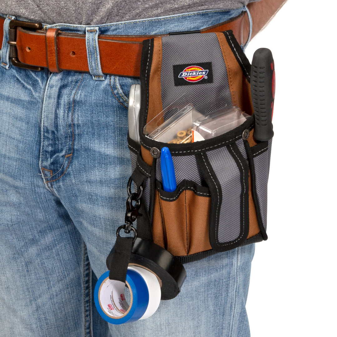 7-Pocket Tech Pouch with Tape Tether