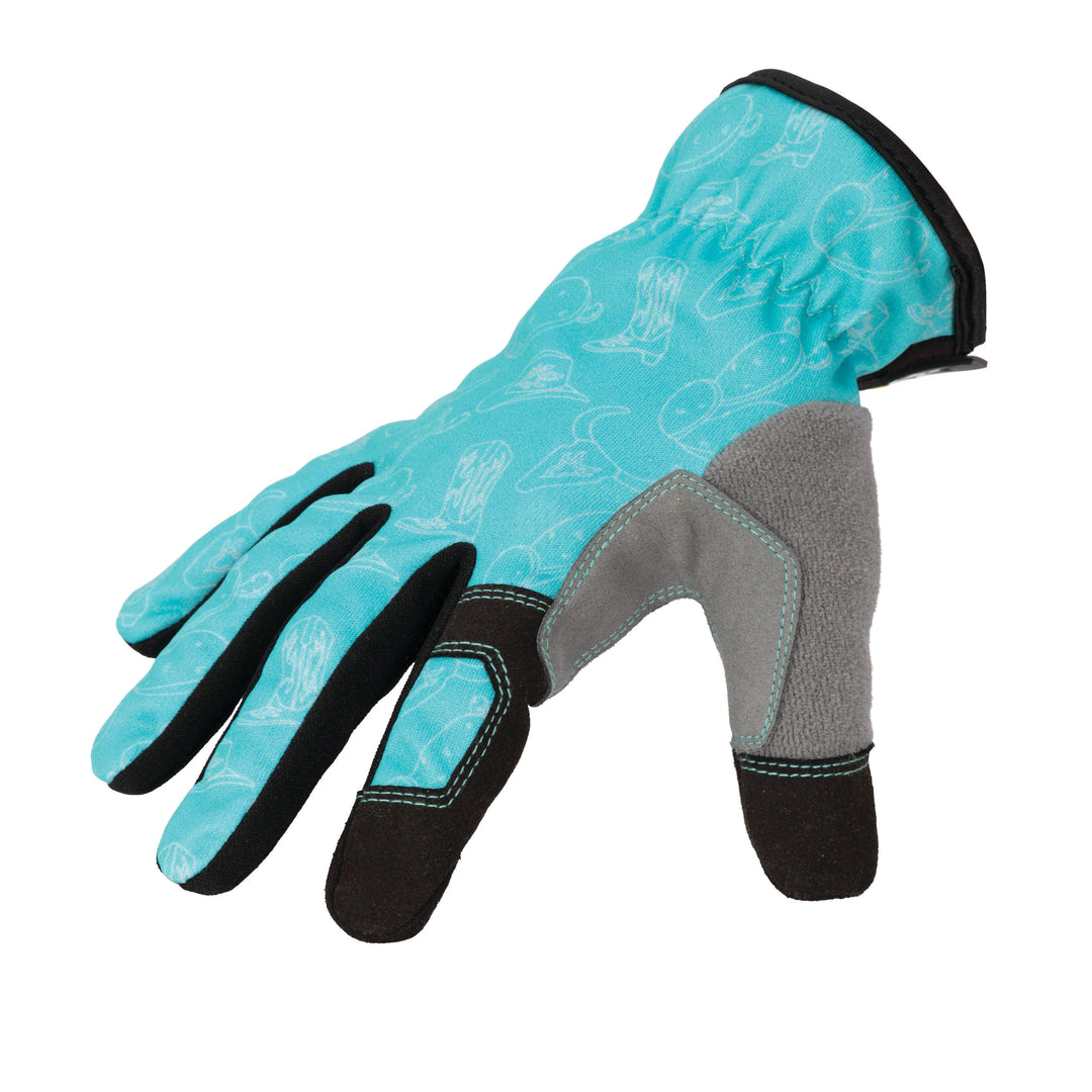 Women's Speedcuff Touchscreen Lawn and Garden Work Gloves, Teal
